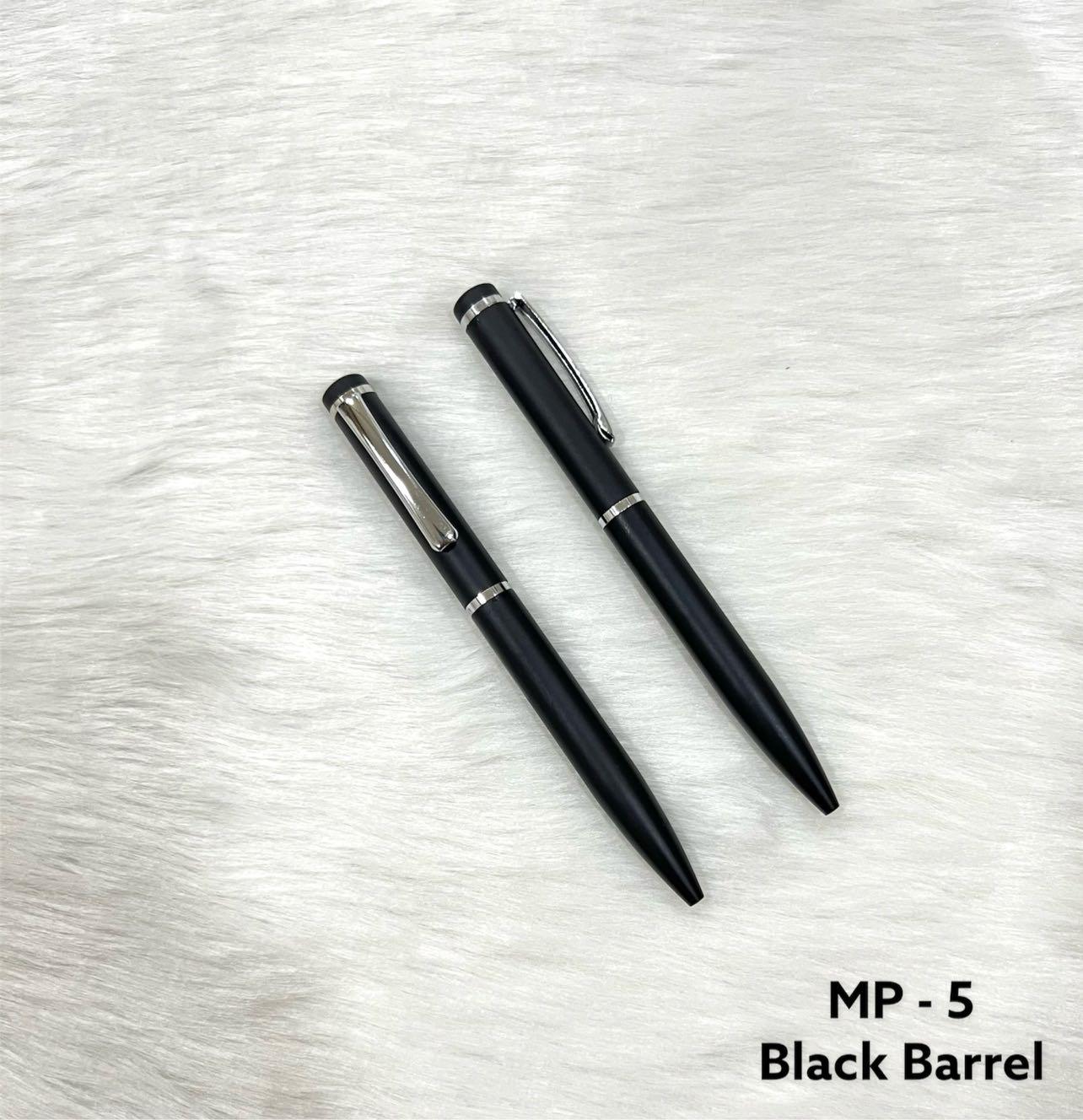 PENS BLACK BARREL